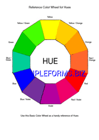 Color Wheel Reference Chart pdf free